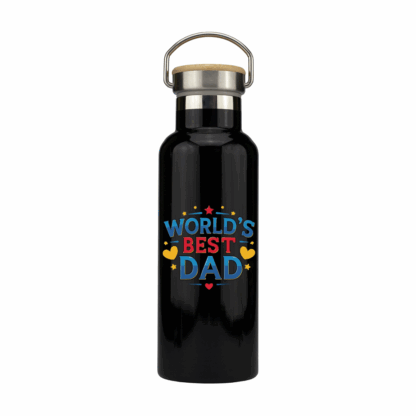 World's Best Dad Metal Bottle - Image 3