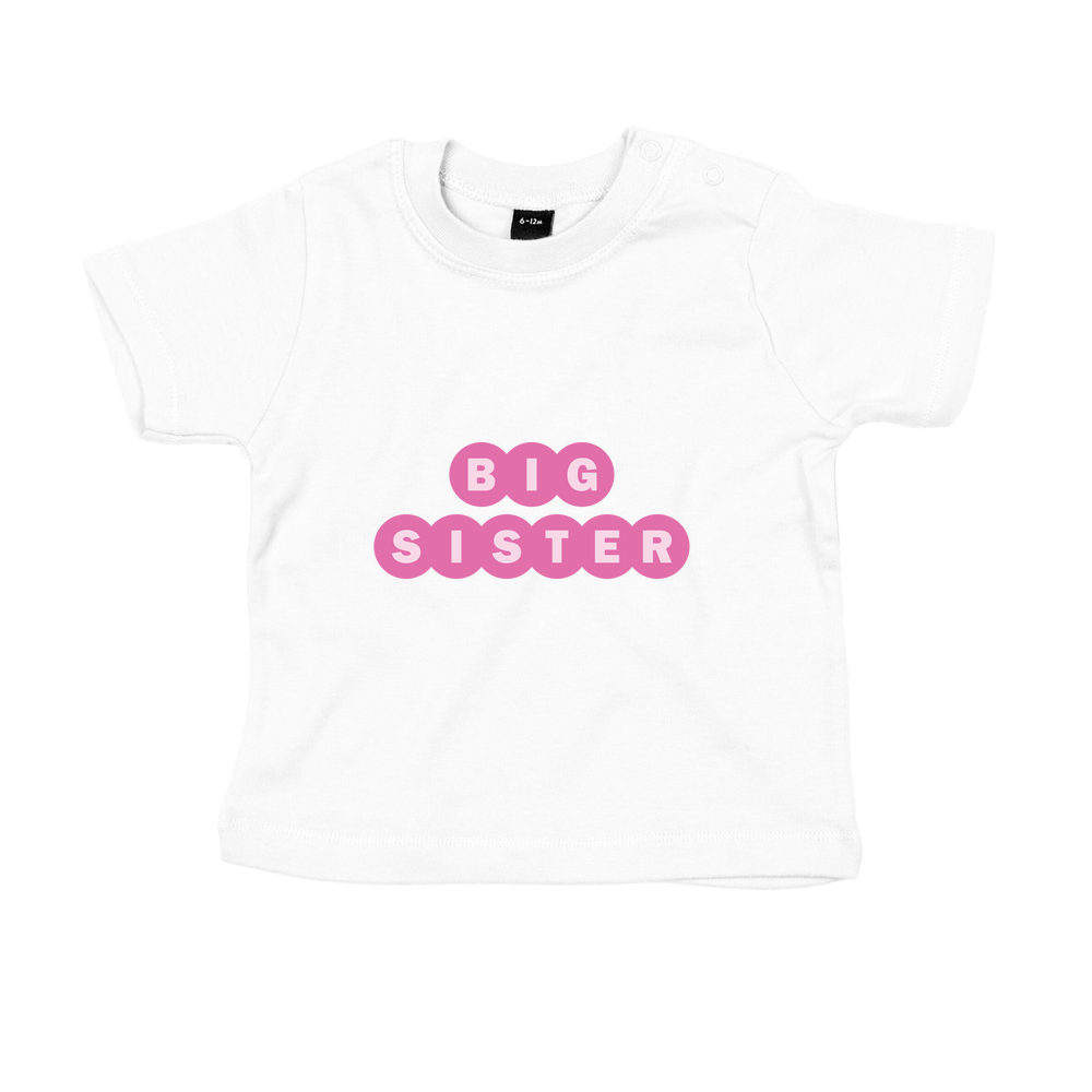 Big Sister Personalised Baby/Toddler T-Shirt - Image 3