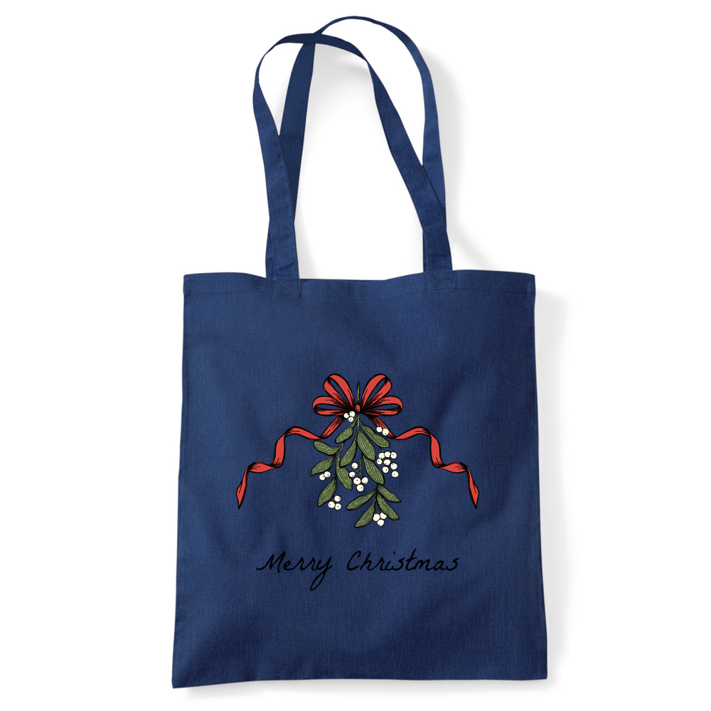 Merry Christmas Mistletoe Tote Bag - Image 9