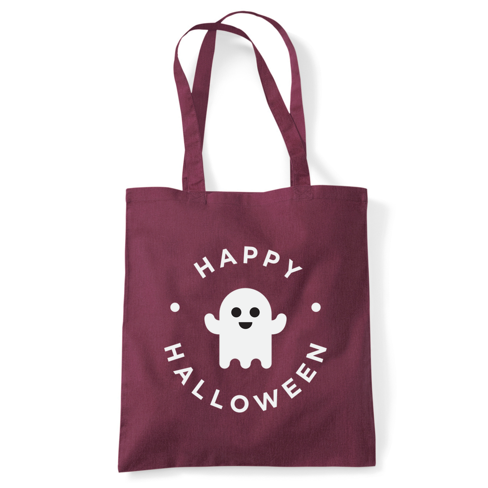 Happy Halloween Ghost Personalised Cotton Tote Bag - Image 31