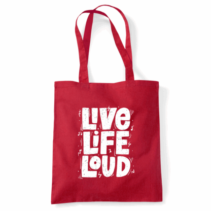Live Life Loud Tote Bag - Image 7