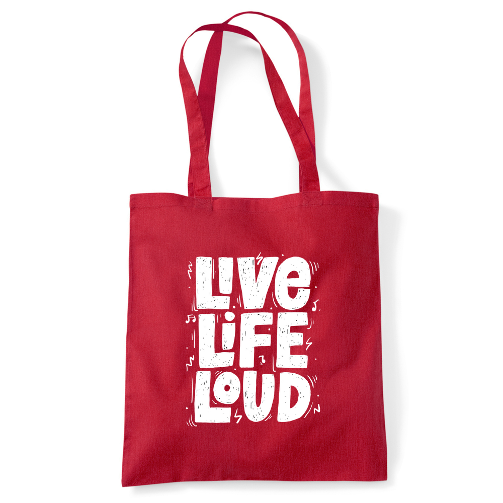 Live Life Loud Tote Bag - Image 7