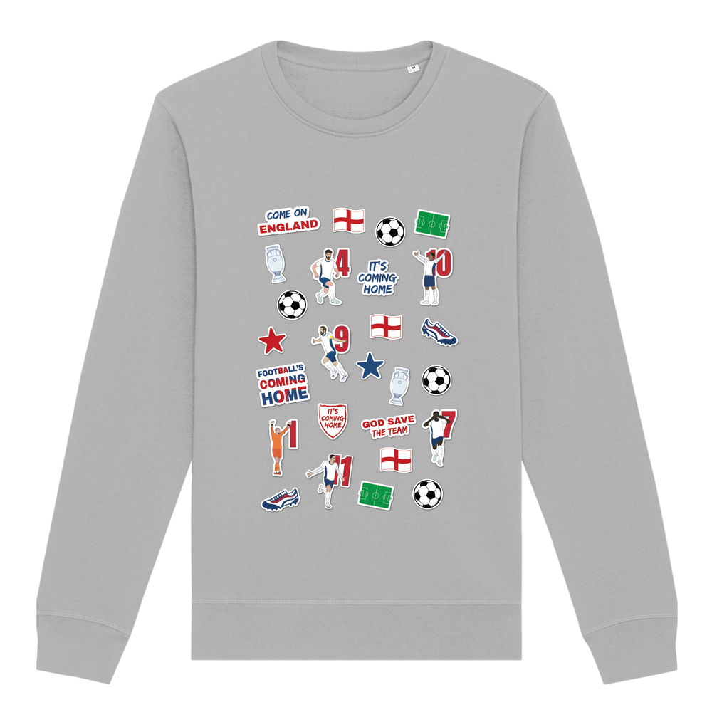 England Collage Crew Neck Sweatshirt - Image 9