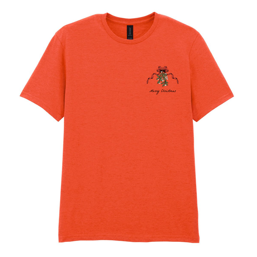 Merry Christmas Mistletoe Cotton T-Shirt - Image 30