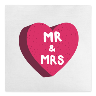 Mr & Mrs Canvas Cushion