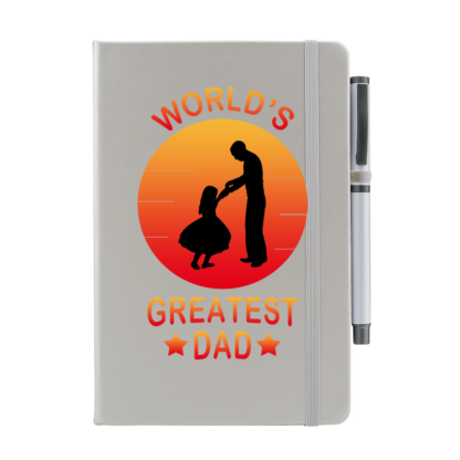 World's Greatest Dad Personalised Notebook with Pen - Image 6