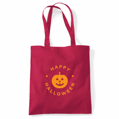 Happy Halloween Pumpkin Personalised Tote Bag - Image 32