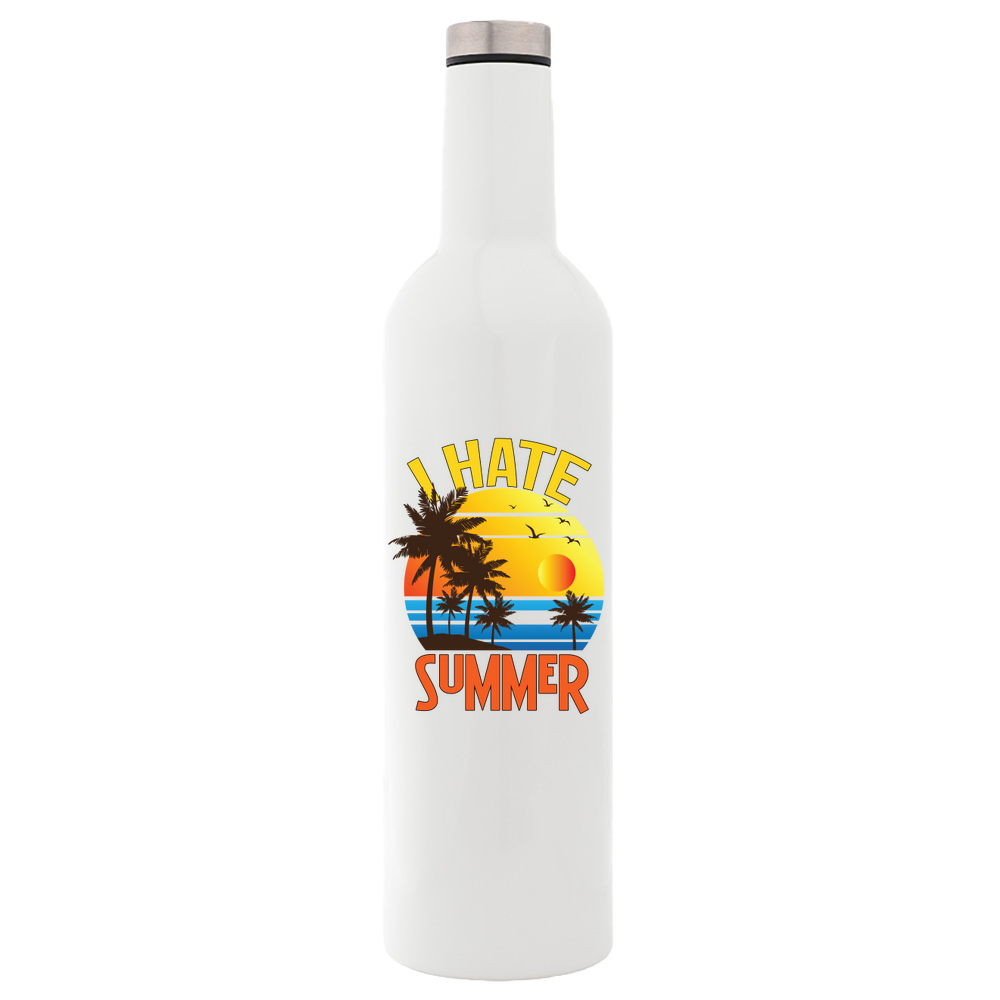 I Hate Summer Bottle Flask - Image 2