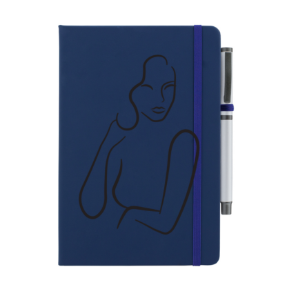 Lady Outlined Personalised Notebook with Pen - Image 11