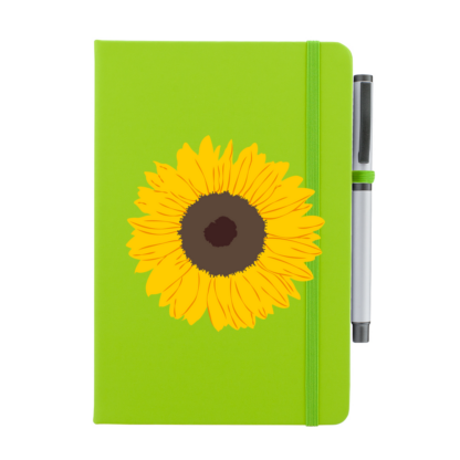 Sunflower Personalised Notebook with Pen - Image 14