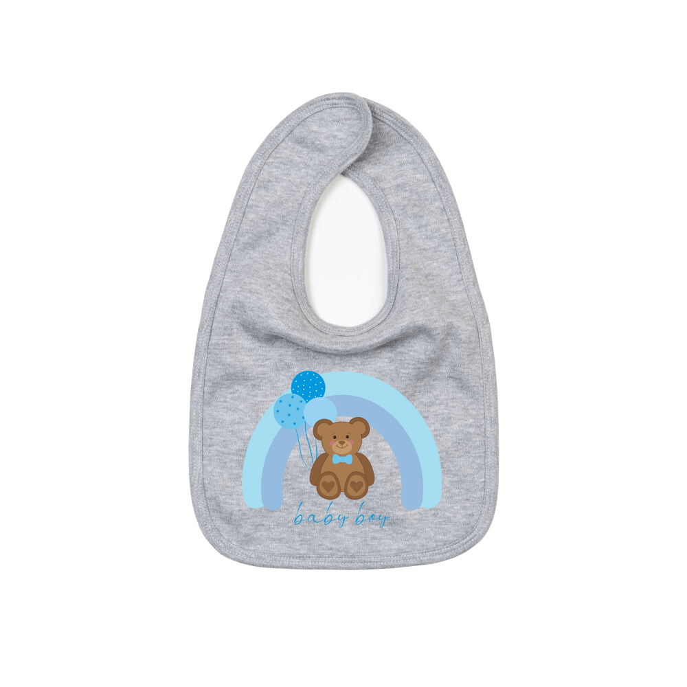 Baby Boy Teddy Bear Bib - Image 4