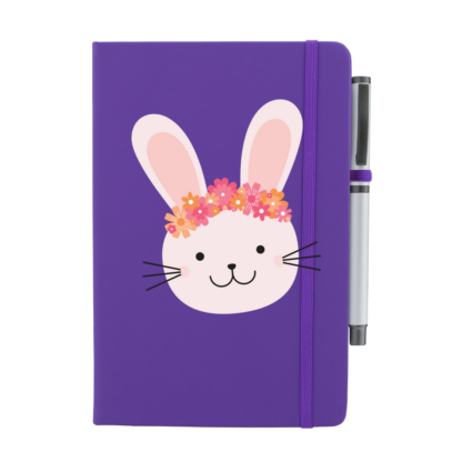 Rabbit Personalised Notebook with Pen - Image 5