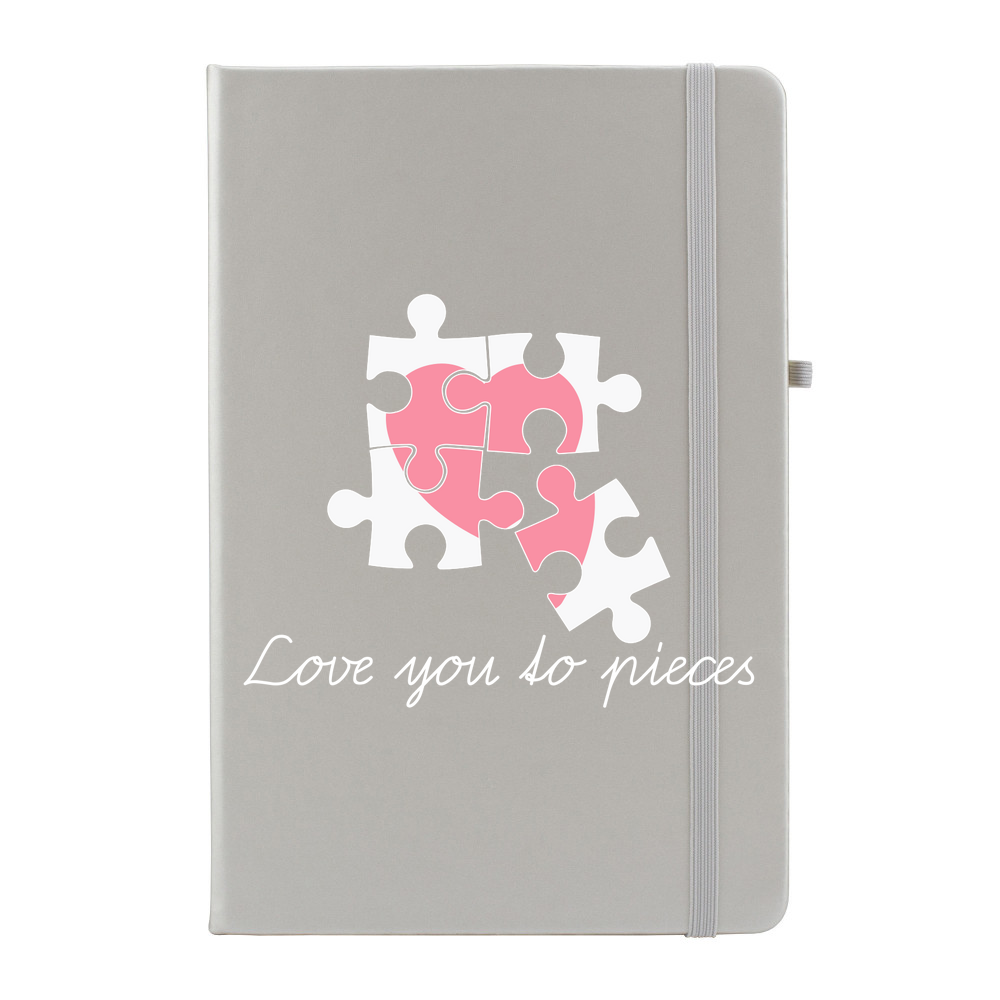Love You To Pieces Personalised Soft Feel Notebook - Image 4