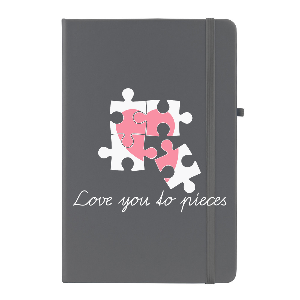 Love You To Pieces Personalised Soft Feel Notebook - Image 5