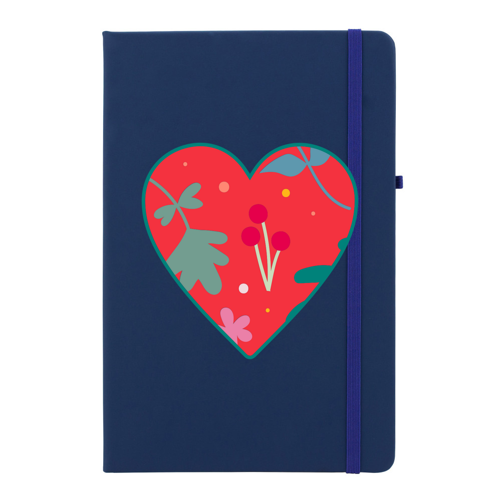Floral Heart Personalised Soft Feel Notebook - Image 6