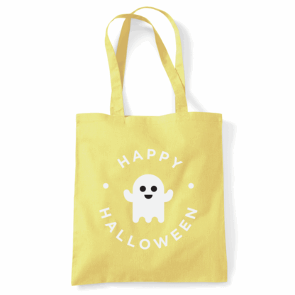 Happy Halloween Ghost Personalised Cotton Tote Bag - Image 37