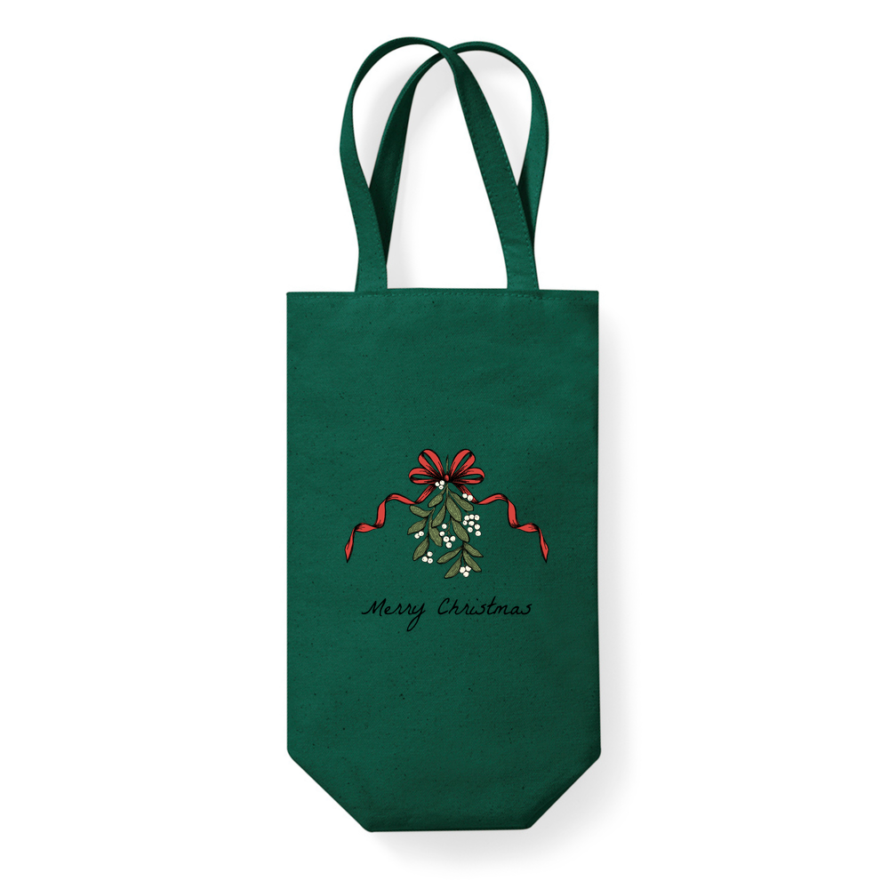 Merry Christmas Fairtrade Wine Bottle Bag - Image 4