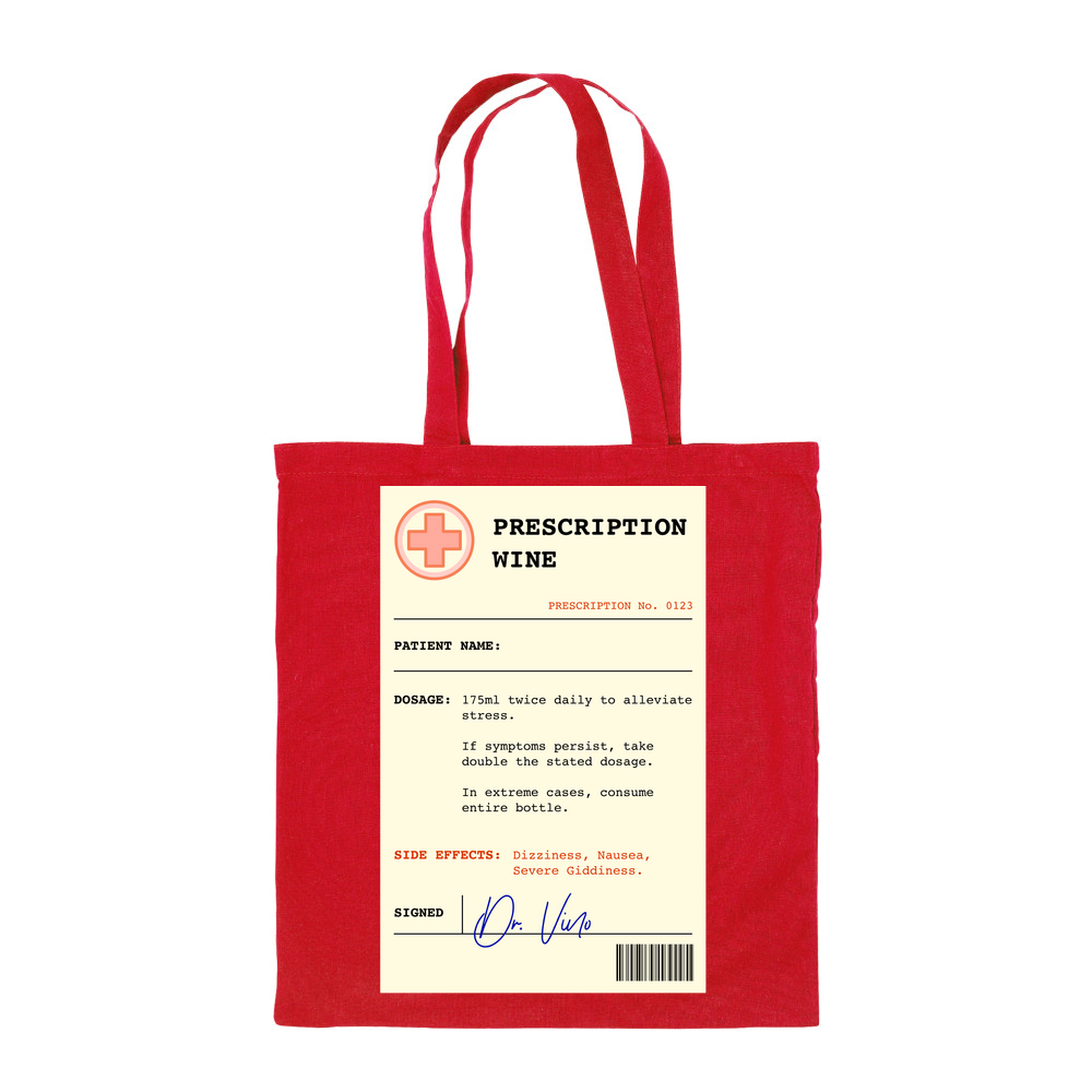 Wine Prescription Personalised Tote Bag - Image 7