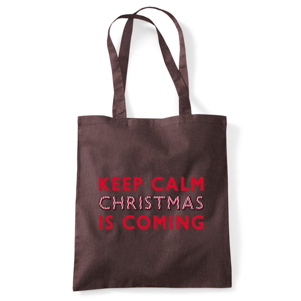 Keep Calm Christmas Is Coming Tote Bag - Image 48