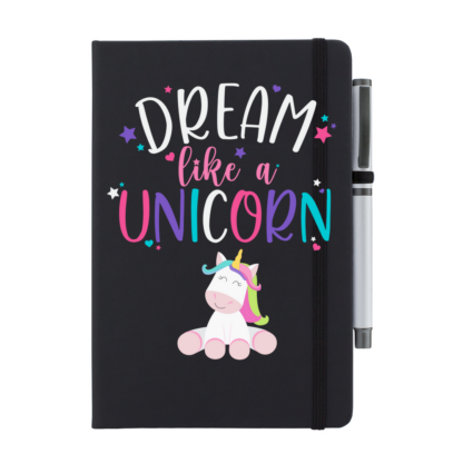 Dream Like a Unicorn Personalised Notebook with Pen - Image 5