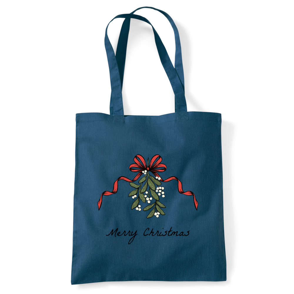 Merry Christmas Mistletoe Tote Bag - Image 10