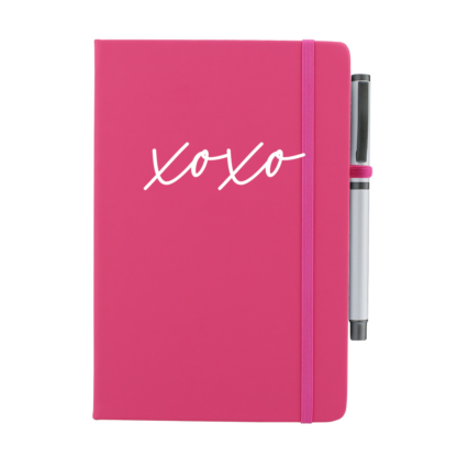 xoxo Personalised Notebook with Pen - Image 2
