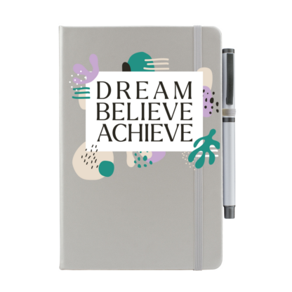 Dream Believe Achieve Personalised Notebook with Pen - Image 3