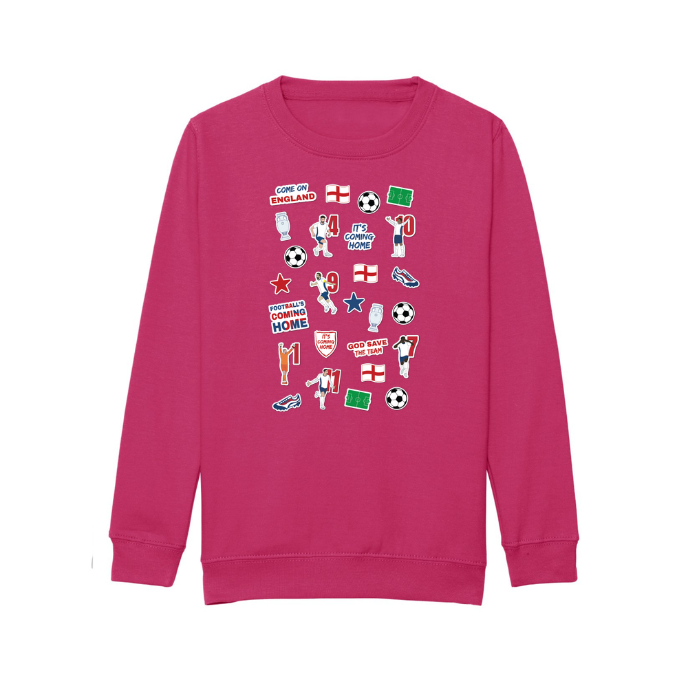 England Collage Kids Sweatshirt - Image 12