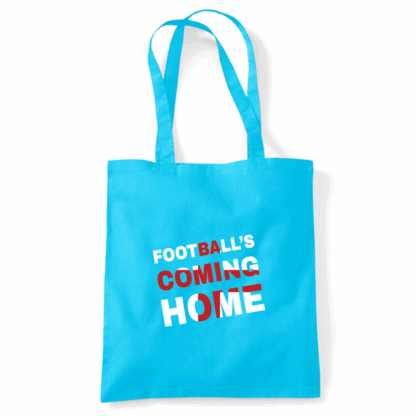 Football's Coming Home Coloured Cotton Tote Bag - Image 10