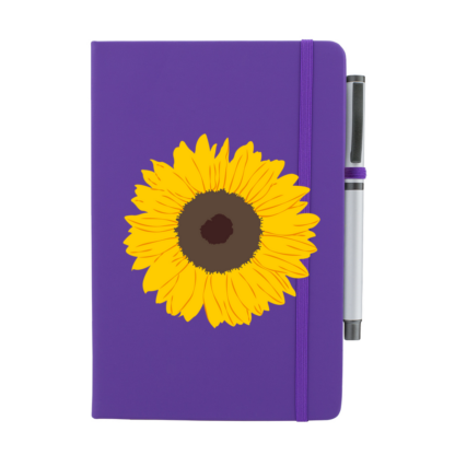 Sunflower Personalised Notebook with Pen - Image 7