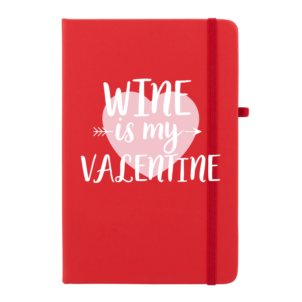 Wine Is My Valentine Soft Feel Notebook - Image 6