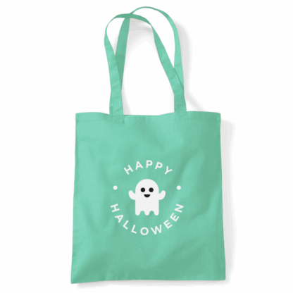 Happy Halloween Ghost Personalised Cotton Tote Bag - Image 44