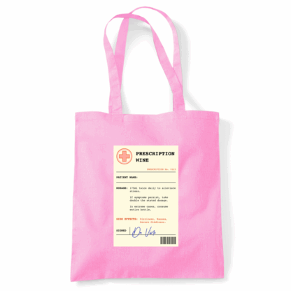 Wine Prescription Personalised Tote Bag - Image 27