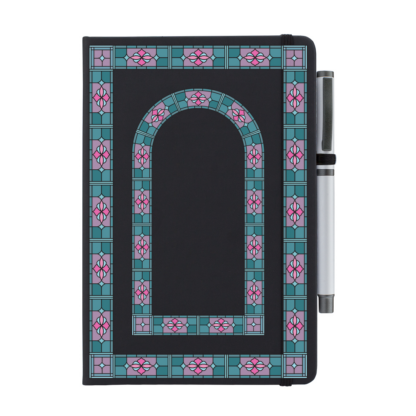 Art Deco Personalised Notebook with Pen - Image 3