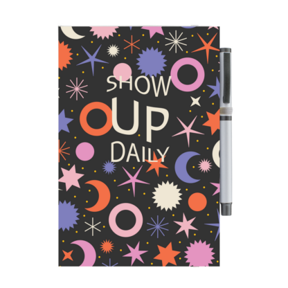 Show Up Daily Moon & Stars Notebook with Pen - Image 5