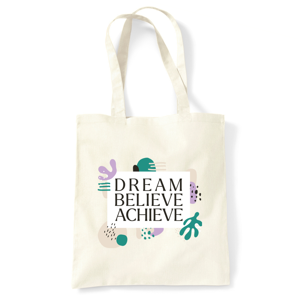 Dream Believe Achieve Tote Bag - Image 14