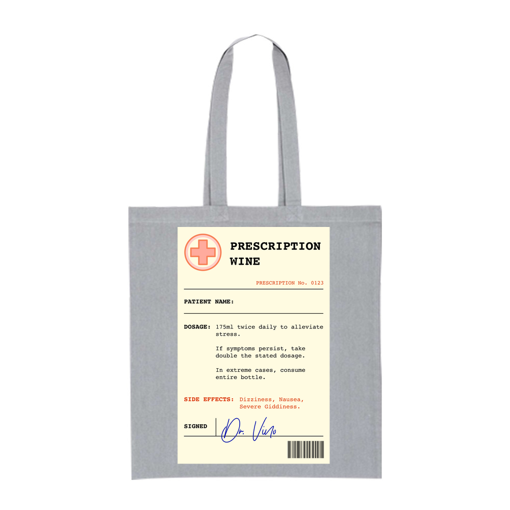 Wine Prescription Personalised Tote Bag - Image 4