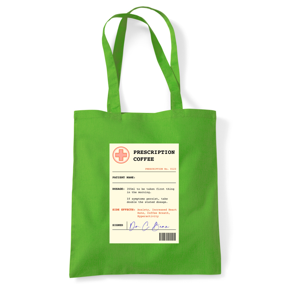 Coffee Prescription Personalised Tote Bag - Image 13