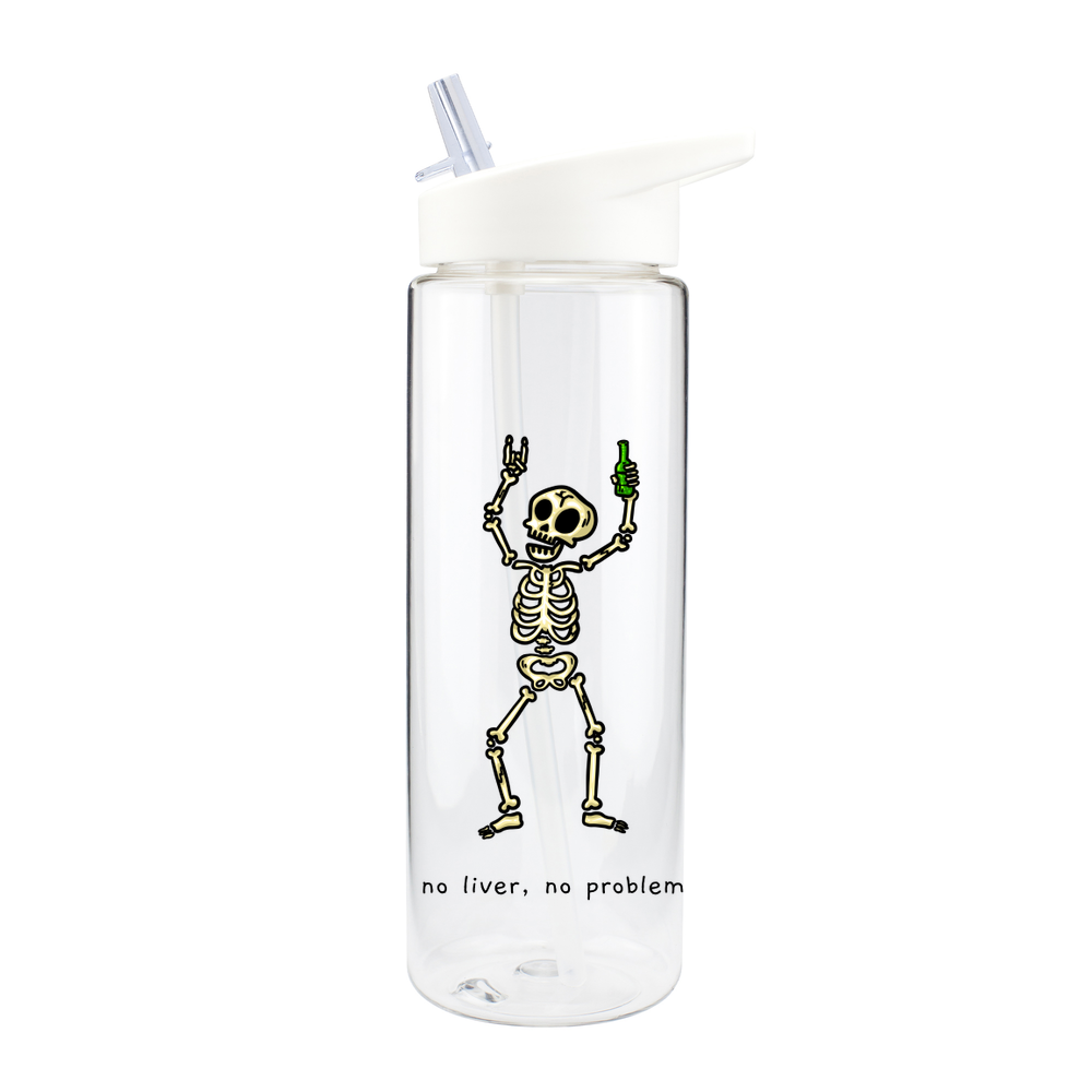 No Liver, No Problem Skeleton Bottle - Image 11
