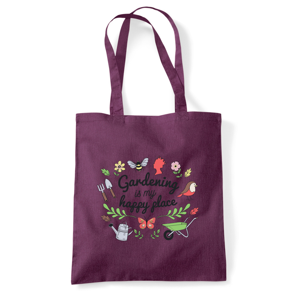 Gardening is my Happy Place Tote Bag - Image 19