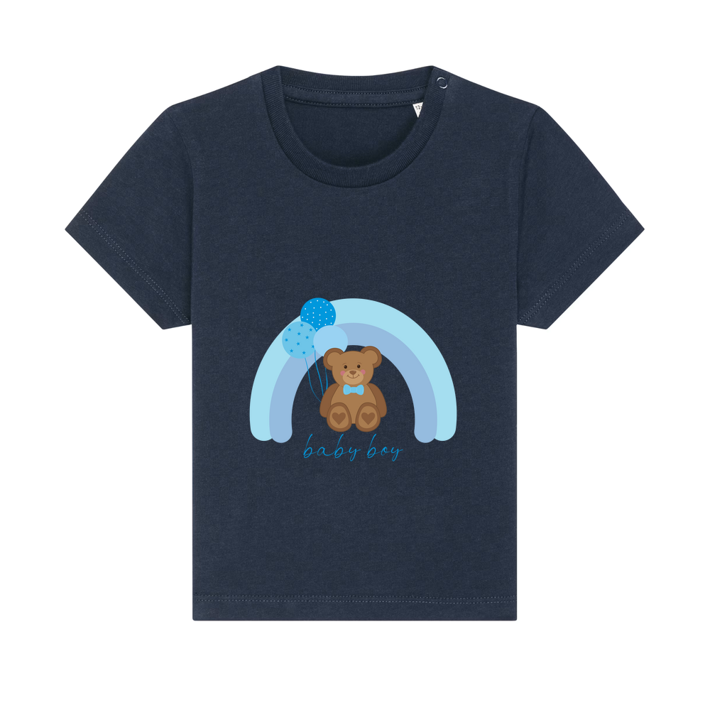 Baby Boy Personalised Teddy Bear Baby/Toddler T-Shirt - Image 9