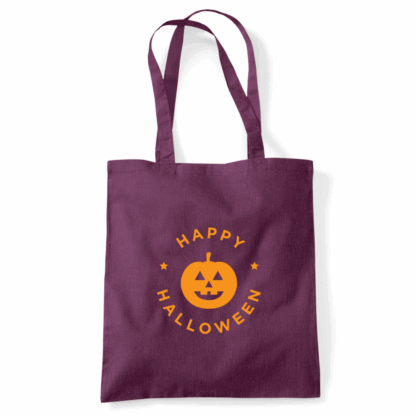 Happy Halloween Pumpkin Personalised Tote Bag - Image 30