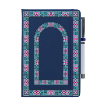 Art Deco Personalised Notebook with Pen - Image 6