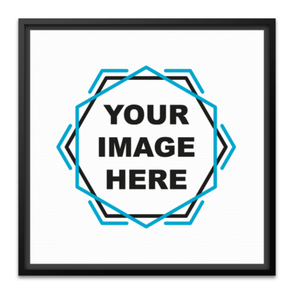 Custom Black Framed Canvas - Square - Image 3