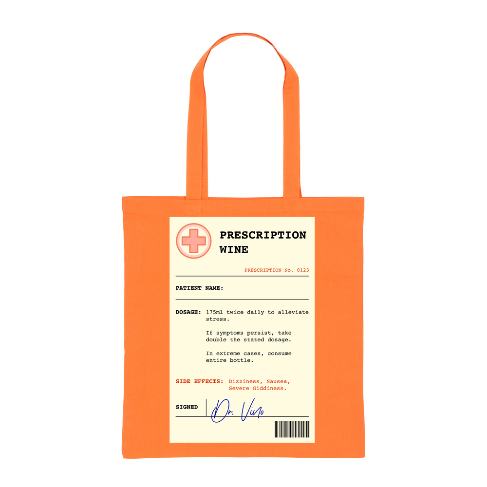 Wine Prescription Personalised Tote Bag - Image 9