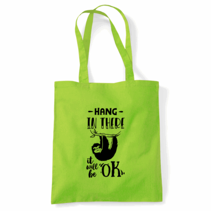 Hang In There Sloth Tote Bag - Image 39