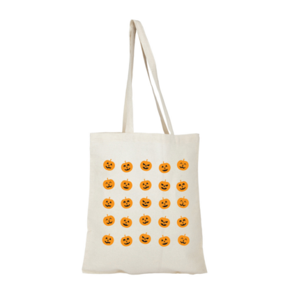 Pumpkins Personalised Natural Cotton Tote Bag