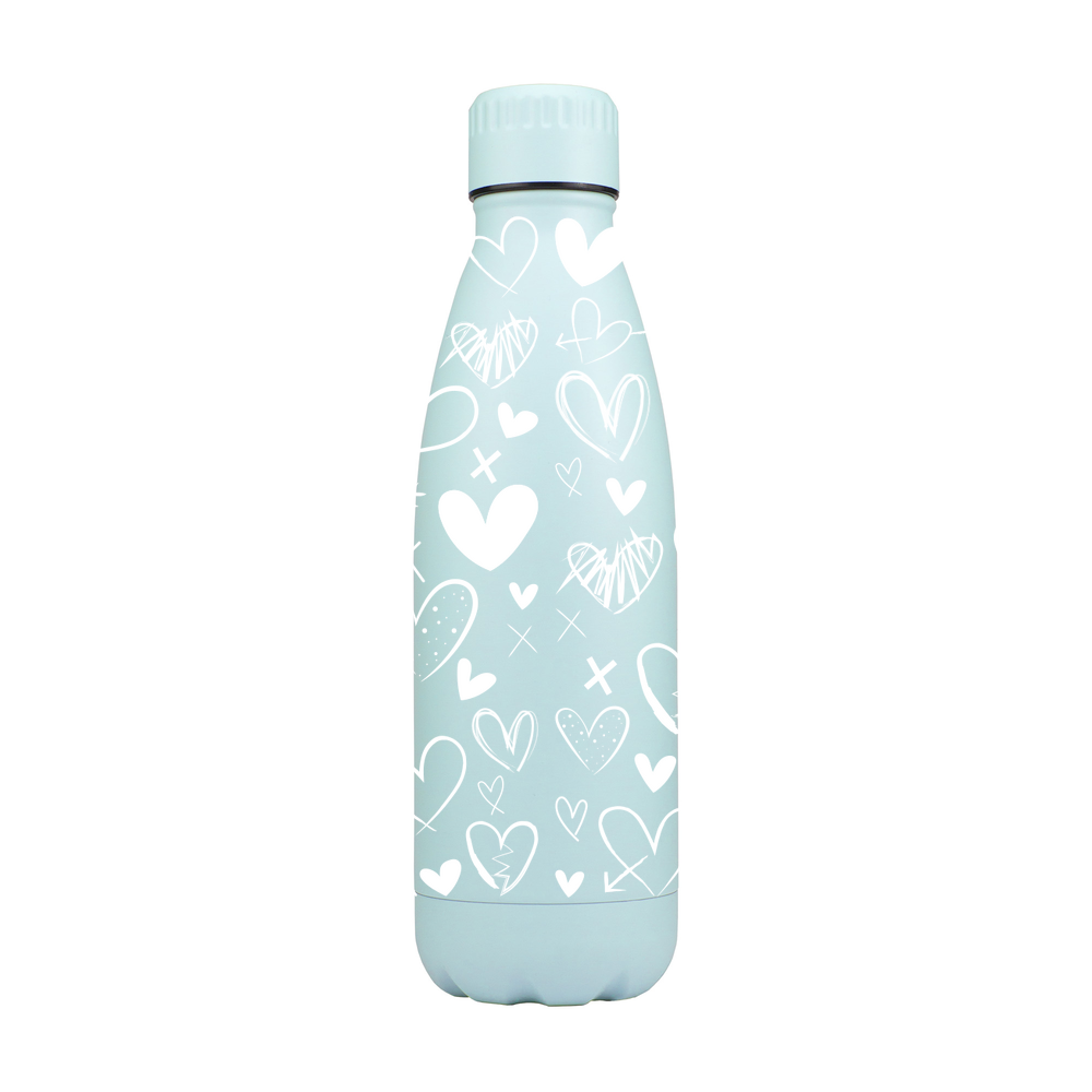 Heart Scribbles Personalised Metal Bottle - Image 3