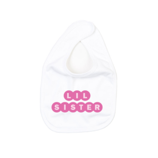 Lil Sister Personalised Baby Bib
