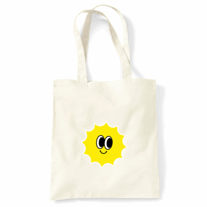 Sun Personalised Natural Cotton Tote Bag